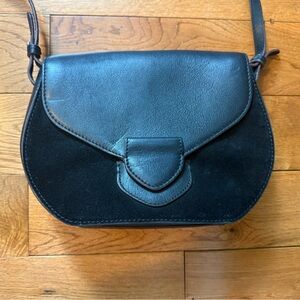 Lucky Brand Fora Black Leather Crossbody Bag